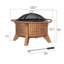 Round Steel Wood Burning Smokeless Fire Pit