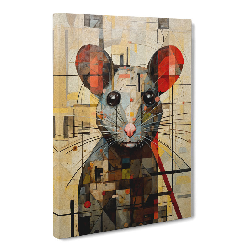 Rat Constructivism - Wrapped Canvas, 76cm H x 50cm W x 3cm D