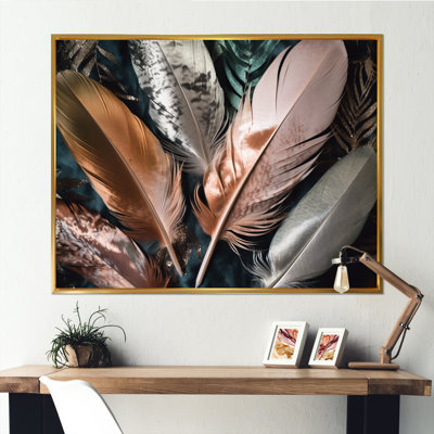 Kamali plume rose Boho Majesty II - imprimé