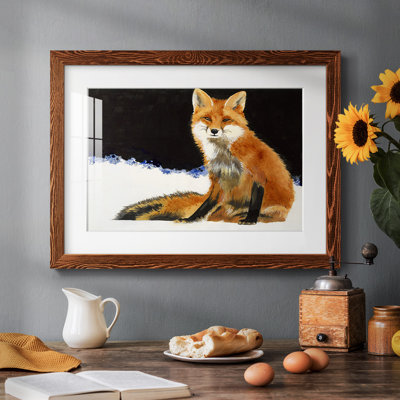 Renard encadré sur toile