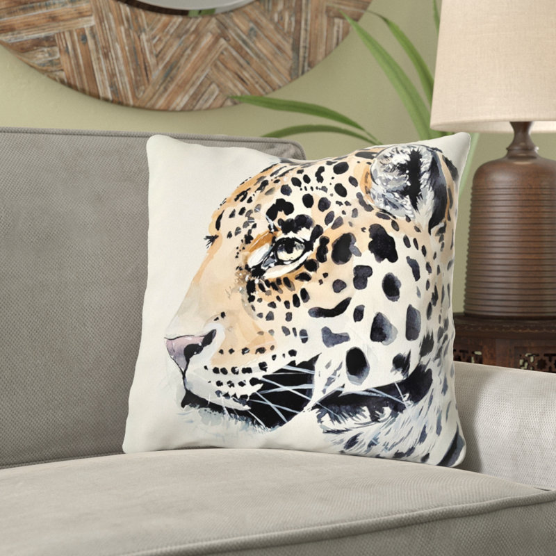  Coussin Leopard, Microsuède, Intérieur