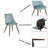 Compact 3-Piece Dining Set For Small Spaces, Round Dining Table With 2 Velvet Dining Chairs (Walnut)-1686560846