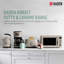 Grille-pain et bouilloire Haden Dorset, cafetière et micro-ondes Cotswold, mastic beige