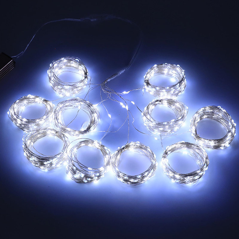 Rideaux lumineux de Noël à télécommande Jahmell, Lumière froide