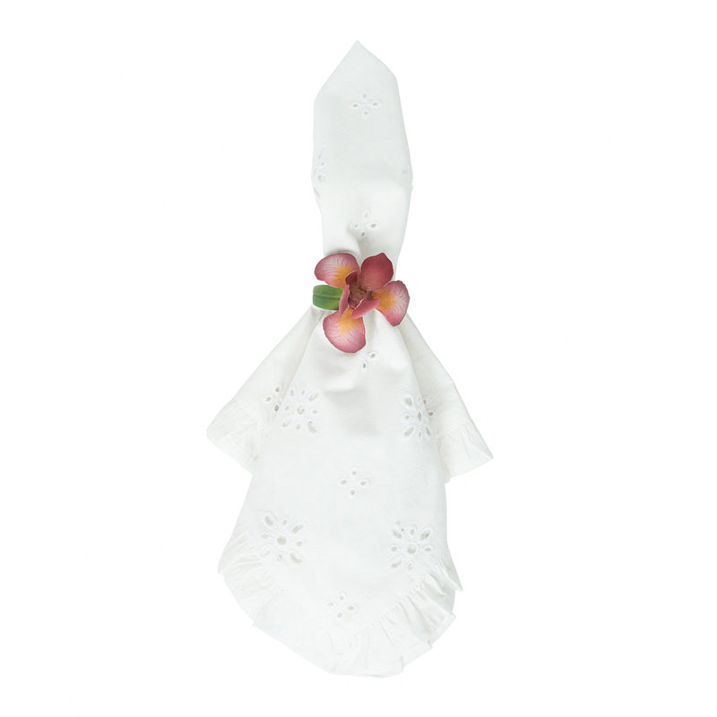 Meadow Walk Floral Napkin Ring Assorted Set/4 - Multi