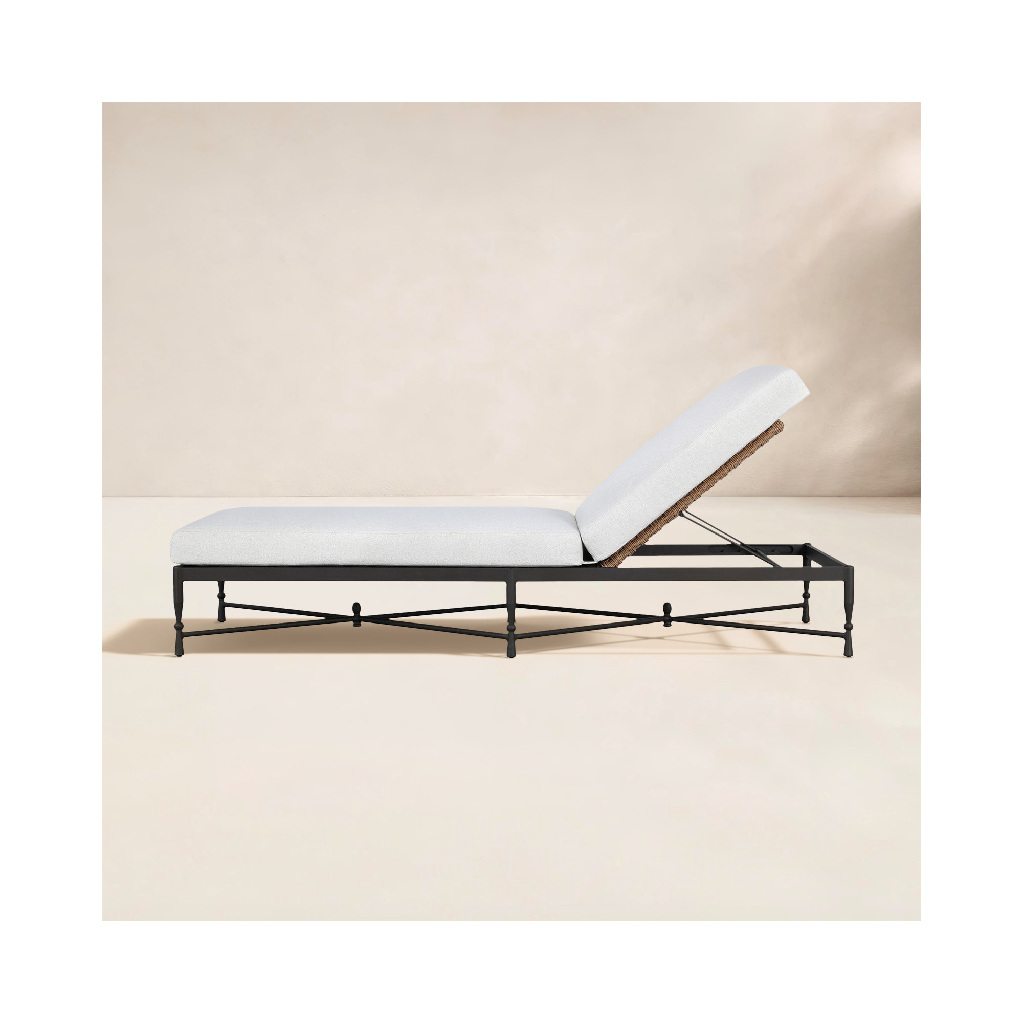 Breton 29.5'' Outdoor Aluminum Chaise Lounge