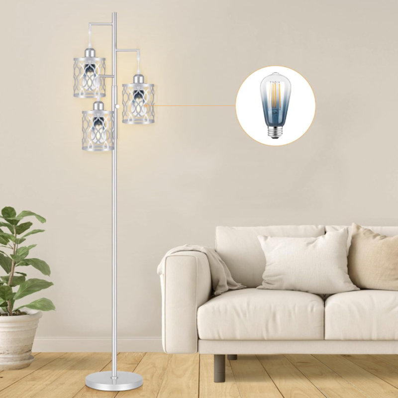 DIMMABLE INDUSTRIAL STANDING FLOOR LAMP