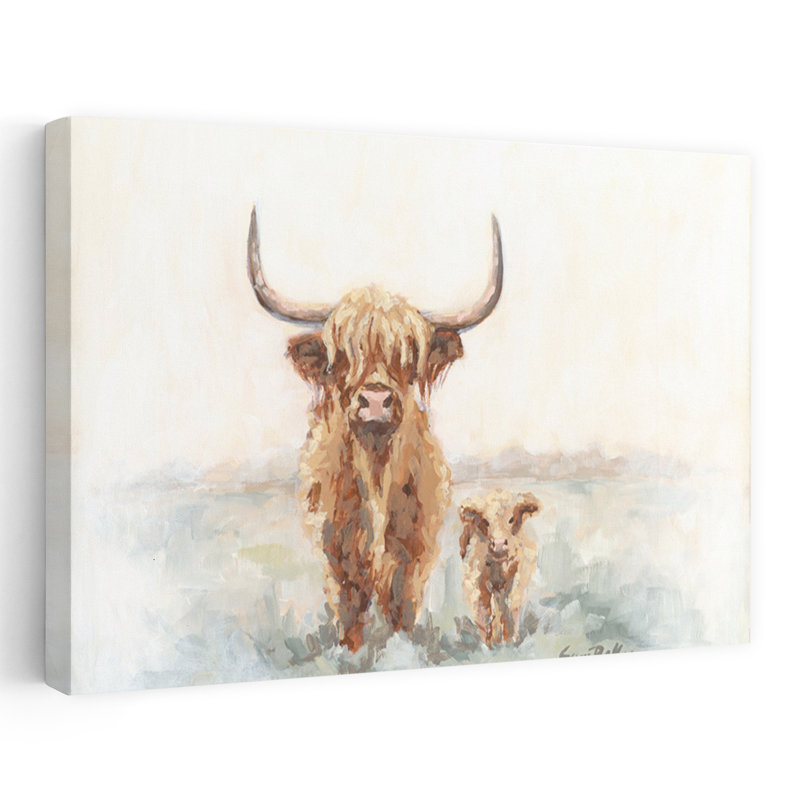 Will Will Me Me, vache contemporaine, paysage, art naturel, H 24 po x l 36 po