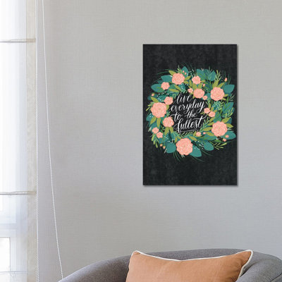 Farmhouse Flowers V by Amanda Mcgee - Wrapped Canvas Painting