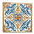 Toile avec cadre flottant or