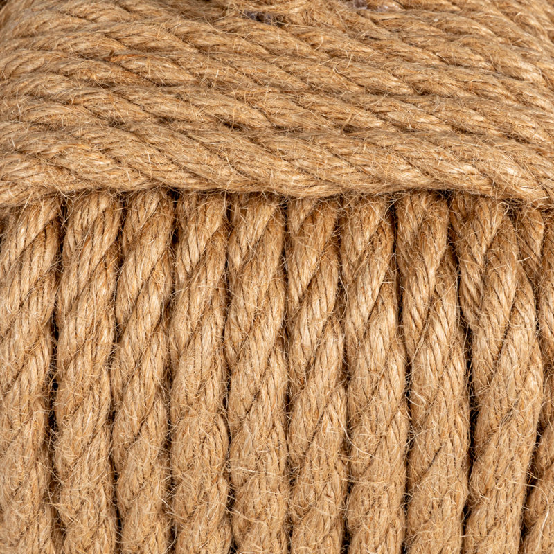 Dag Rope Knot Weighted Floor Stop, Natural