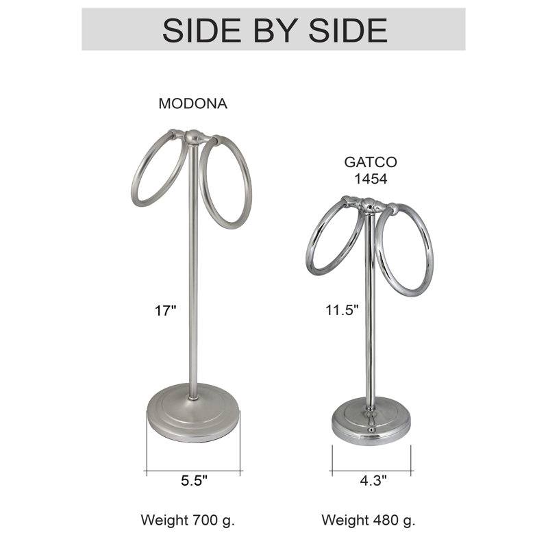 Towel Ring, Satin Nickel
