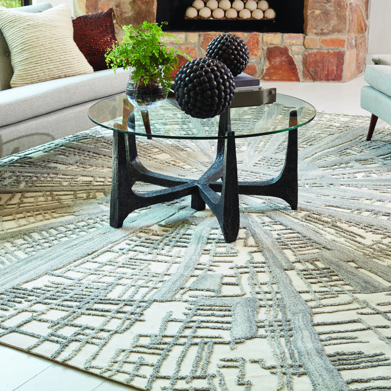 Vortex Rug-Ivory/Natural/Grey, Rectangle 5' x 8'