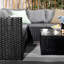 Deeanna 182cm Wide L-Shaped Powder Coated Steel Patio Sectional with Cushions-1672892220
