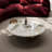 39" Round Stone Coffee Table with Metal Cylinder Legs - Modern Luxury, Space-Saving Design
