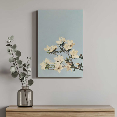 Japanese Azaleas By Kazegami Canvas Art Print