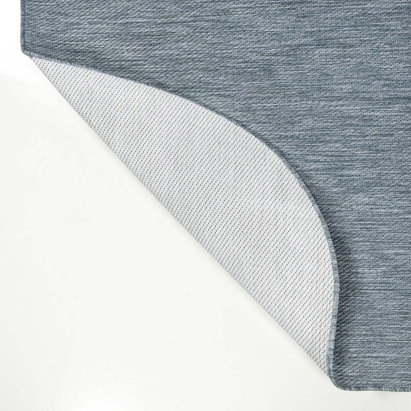 Tapis intérieur / extérieur turquoise Longe, Nouveauté 4 pi x 6 pi