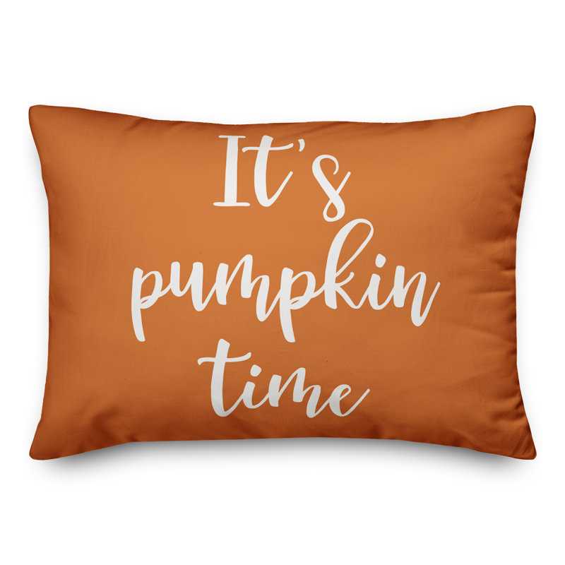  Coussin It's It's Pumpkin Time, Orange