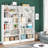35.4'' W Bookcase, Modern Wood Tall Bookshelf-1831045703-1844701721