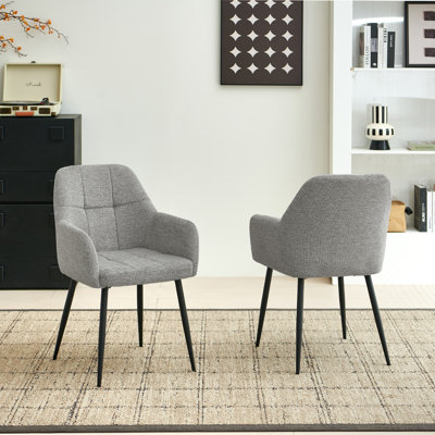 Chenille Fabric Dining Chair
