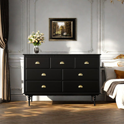 Commode d'appoint de style rétro avec lumière de luxe