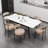 Upholstered Side Chairs with Iron Frame-1050632453