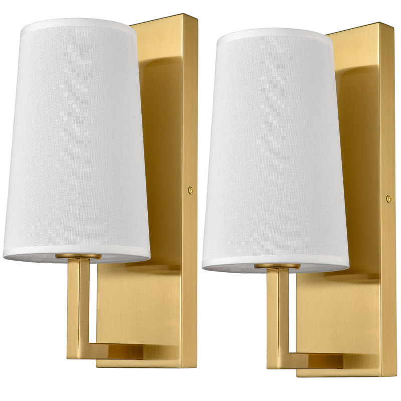 1 - Light Armed Sconce (Set of 2), Brass