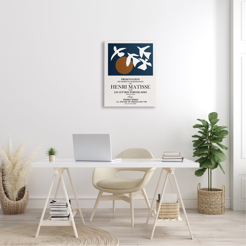 Flyer de collage historique soleil matisse, L 24 po x H 24 po, Plaque murale