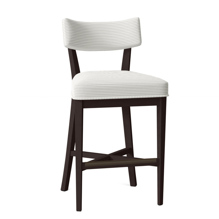 Juliet Upholstered Stool with Solid Wood Frame
