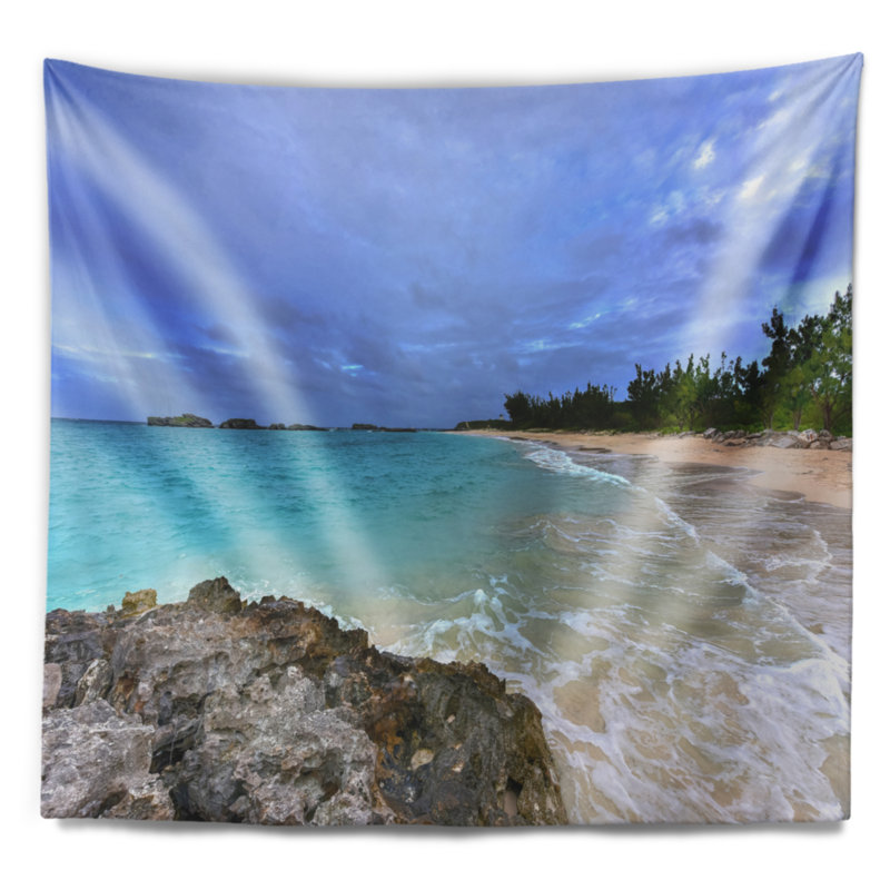 Tapisserie clearwater beach bermudes, H 32 po x l 39 po