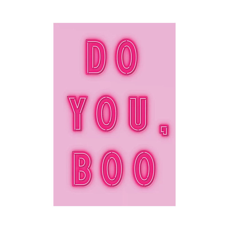 Imprimé « do you Boo » par Nikki chu, H 12 po x l 8 po x P 0,75 po, Toile tendue
