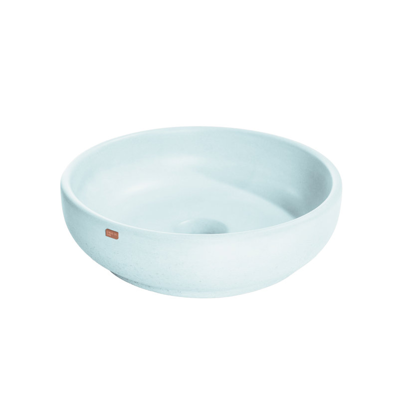 Fladd 14.5'' L Bathroom Sink, Caribbean Blue