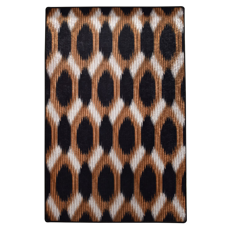Tapis antibactérien antidérapant 100% polyester, 47,2 po x 70,9 po | Poils de 0,16 po de hauteur, lavable à la machine, base en feutre durable | Parfait pour le salon, la chambre à coucher et la salle à manger | Doux, élégant et facile à entretenir