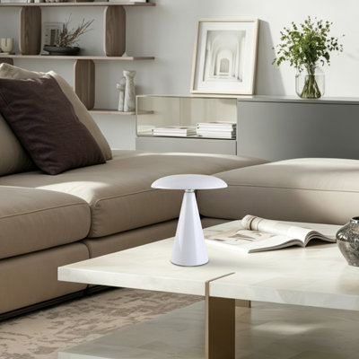 Cordless 2-in-1 Rechargeable LED Table & Wall Lamp, CCT Dimmable, White