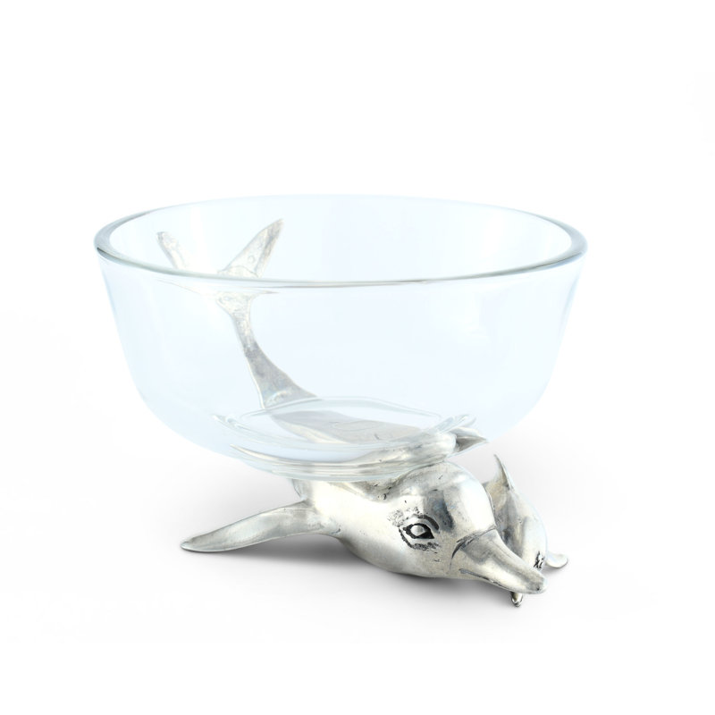 Sea And Shore Glass Dessert Bowl