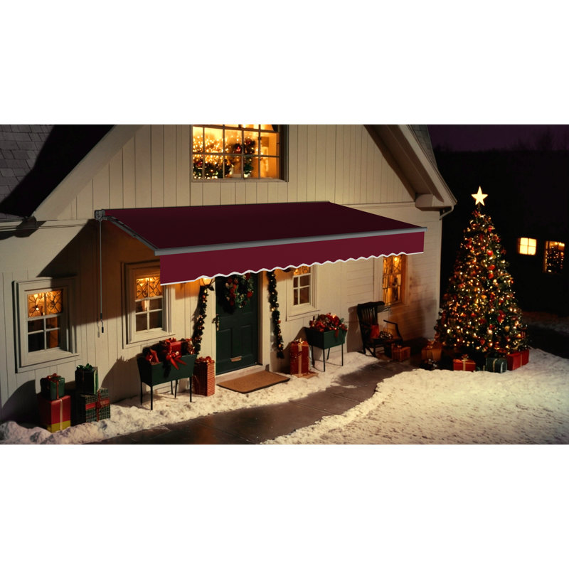 Patio Awning Sunshade Canopy for Manual Retractable Awnings, Green, null