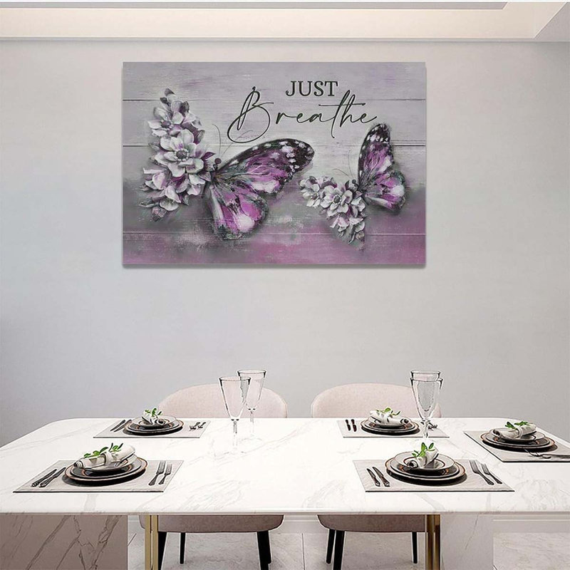 Wrapped Canvas Print, Pink