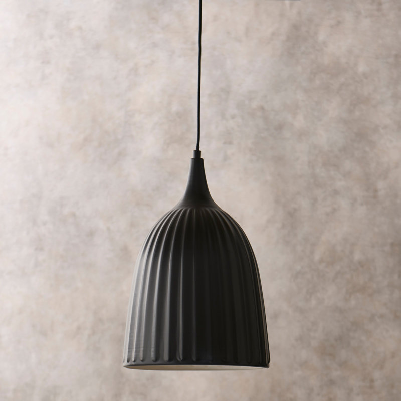 38.5cm Pendant Light - Off , Black