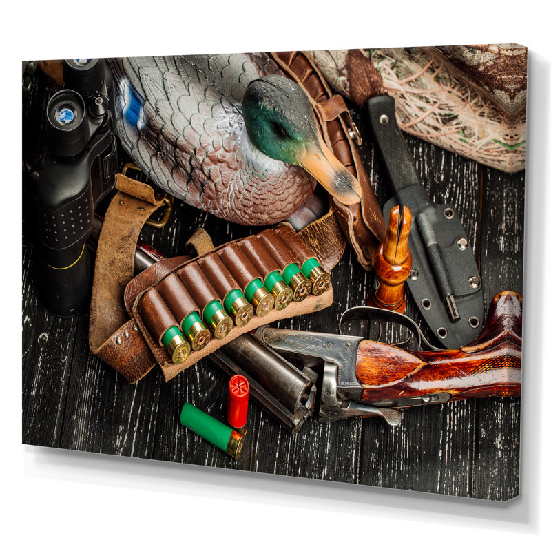 Équipement de chasse sur toile, Toile tendue, H 16 po x l 32 po x P 1 po