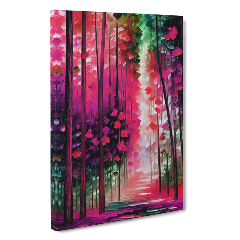Glow Of The Forest No.7 - Wrapped Canvas Painting, 50cm H x 35cm W x 3cm D