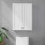 Armoire de salle de bain murale, 50 cm (L) x 20 cm (P) x 70 cm (H), meuble de rangement à installer au-dessus des toilettes avec étagères réglables, armoire de salle de bain murale, blanche-1933382165