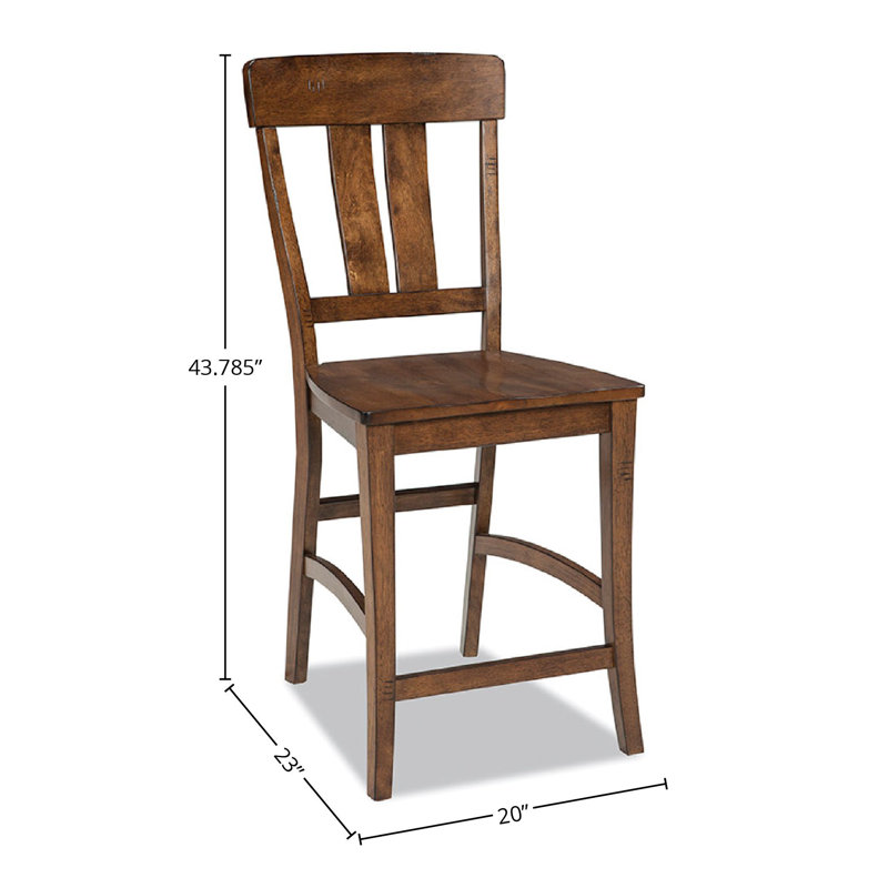 Tabouret de bar en bois massif Kimio