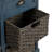 Bueno Wood  Storage Cabinet with Two Drawers and Four Classic Rattan Basket-754975426