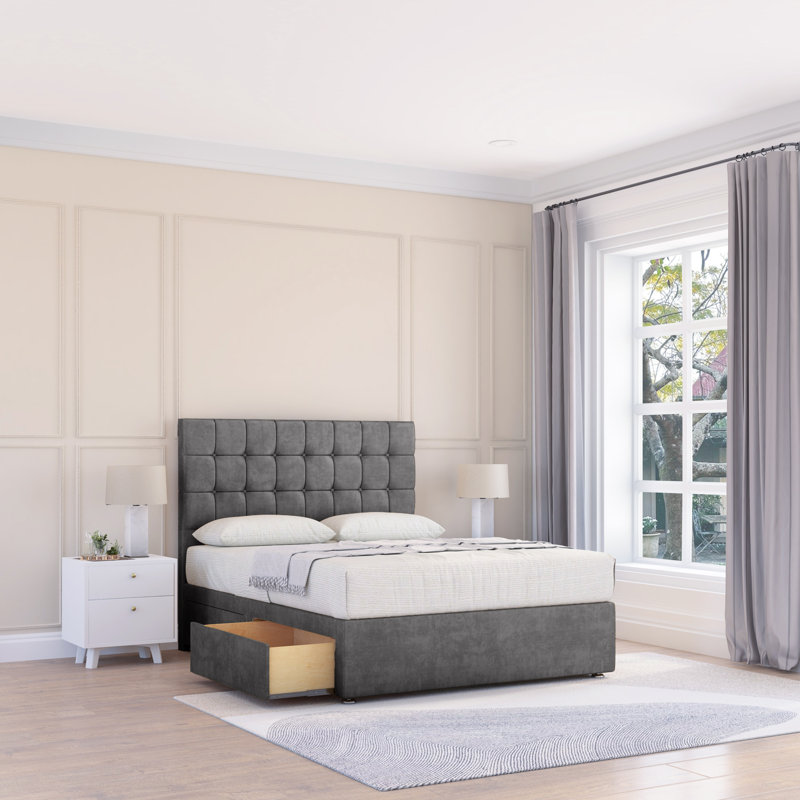 Bed, Small Double (4'), Grey