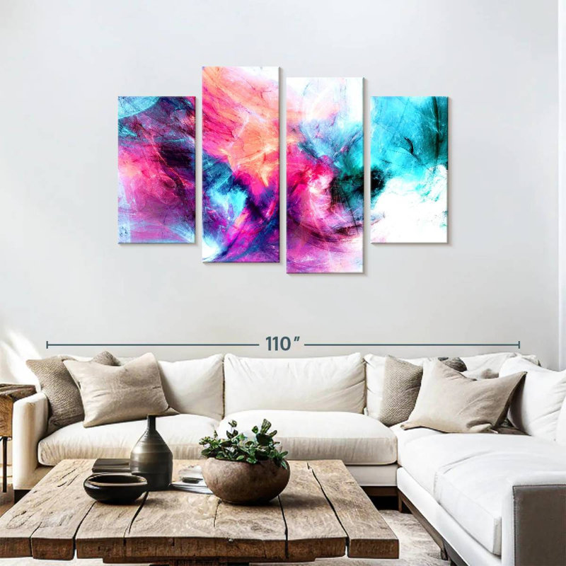 Avery Abstract Surreal Clouds, 48"H x 75"W