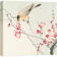 Oiseau fleur de prunier, images d'oiseaux floraux, impression sur toile encadrée-123462652-123462655
