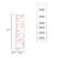 Placard Erie, 3 tiroirs, 3 tablettes, blanc