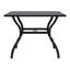 Table de patio carrée en métal durable de style moderne, parfaite pour les repas en plein air