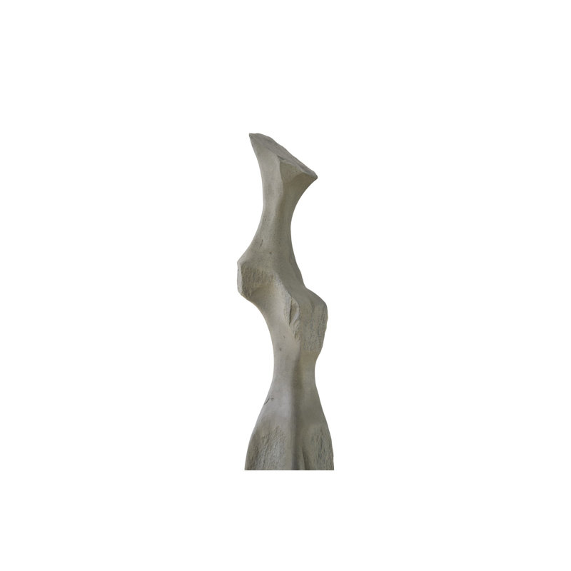 White Stone Cast Women Statue, Gray