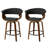 Tavar Upholstered Faux Leather Bar Stool-2070517369-2052157480